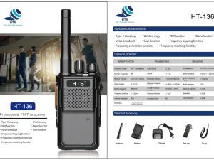 Bộ Đàm Cầm Tay HTS HT-136